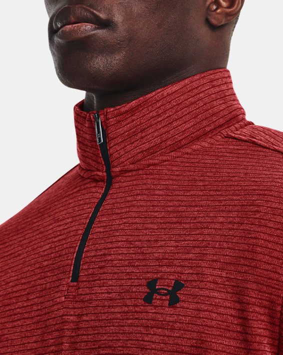 Men's UA Storm SweaterFleece ¼ Zip, Red, pdpMainDesktop image number 3